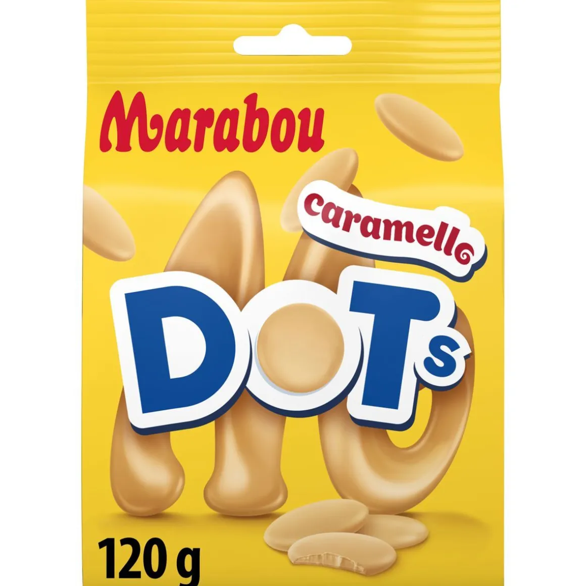 MARABOU DOTS CARAMELLO SUKLAAMAKEISPUSSI 120 G