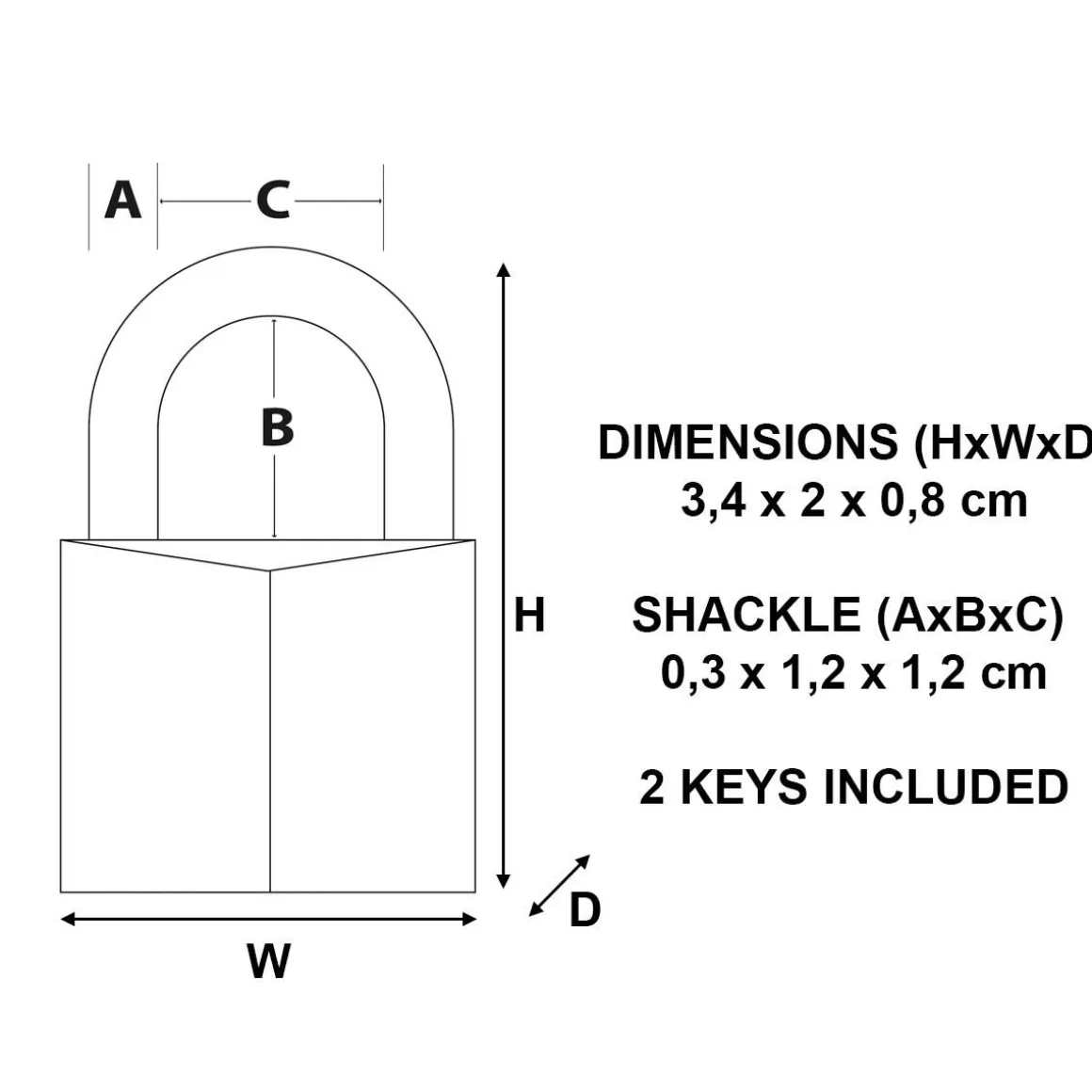 MASTERLOCK RIIPPULUKKO MAGNUM CAD20 20MM