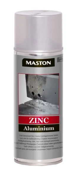 MASTON SPRAY VAALEA SINKKI ALUMIINI 400 ML