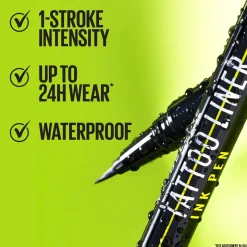 MAYBELLINE TATTOO LINER INK PEN 881 MATTE BLACK NESTEMÄINEN SIL
