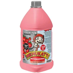 MEHUKATTI SOKERITON METSÄMANSIKKAJUOMA 1,5 L