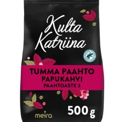 MEIRA KULTA KATRIINA PAPUKAHVI TUMMA PAAHTO 500 G