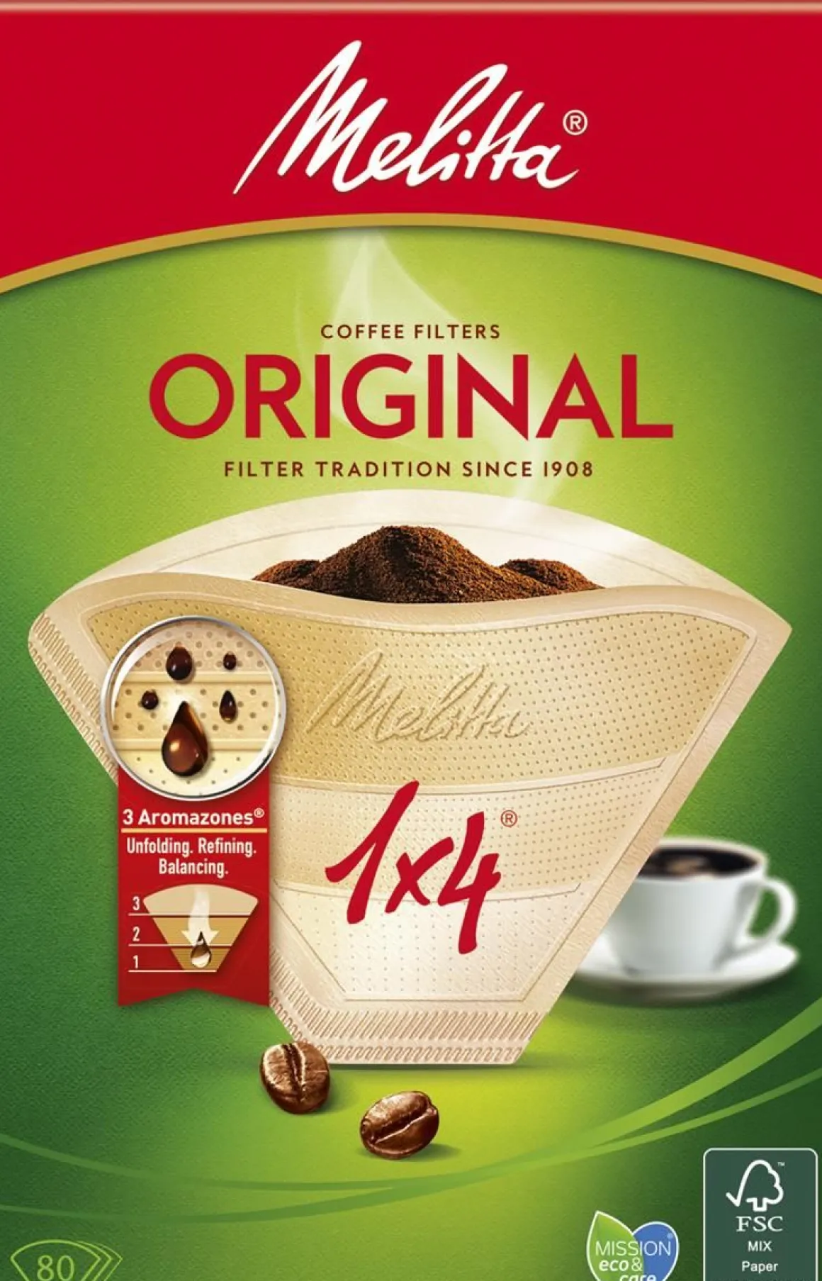 MELITTA SUODATINPAPERI 1X4/80 RUSKEA
