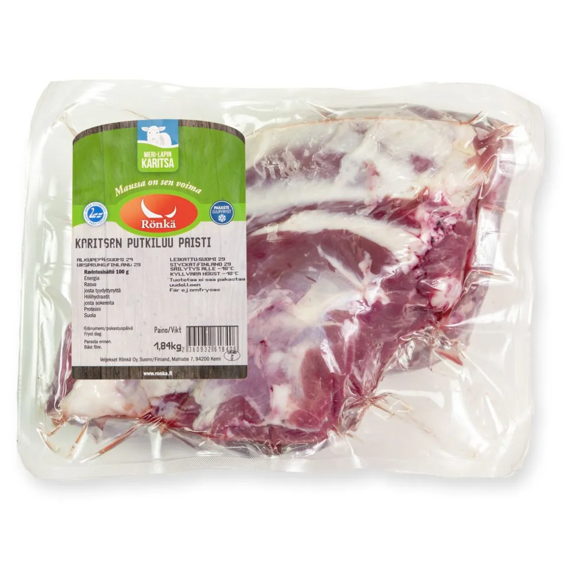 MERI-LAPIN KARITSAN PAISTI PUTKILUULLA N. 1,5KG