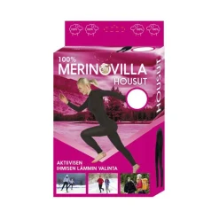 100 % MERINOVILLA PITKÄT ALUSHOUSUT NAISTEN S