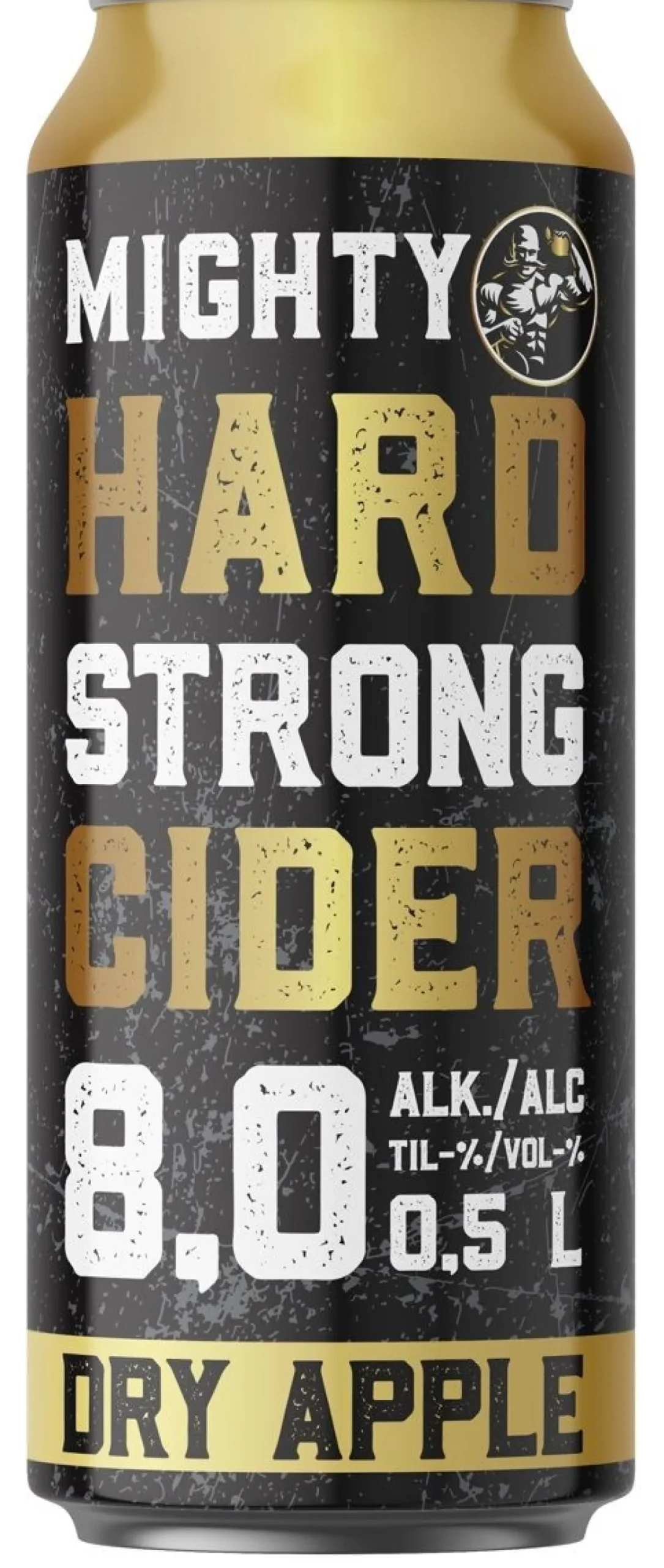 MIGHTY HARD CIDER 8% DRY APPLE STRONG TLK 500 ML