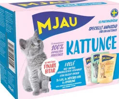 MJAU LAJITELMA LIHA&KALA HYYTELÖSSÄ PENNUILLE 12*85G 1,02 KG
