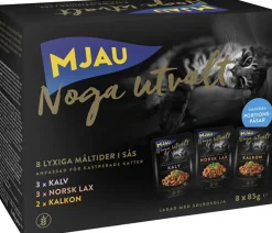 MJAU LAJITELMA NOGA UTVALT KASTIKKEESSA VILJATON 8*85G 680 G