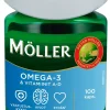 MÖLLER OMEGA-3-KAPSELI & VITAMIINIT A-D 100 KPL