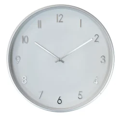 MM KODIKAS SEINÄKELLO 40,6CM HOPEA/VALKOINEN