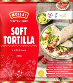 MOILAS SOFT TORTILLA 4KPL GTON 280 G