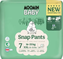 MOOMIN BABY SNAP PANTS HOUSUVAIPPA 7-24 KPL 16-25 KG 24 KPL