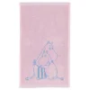 MOOMIN KÄSIPYYHE PERHEEN PARISSA 30X50CM ROOSA