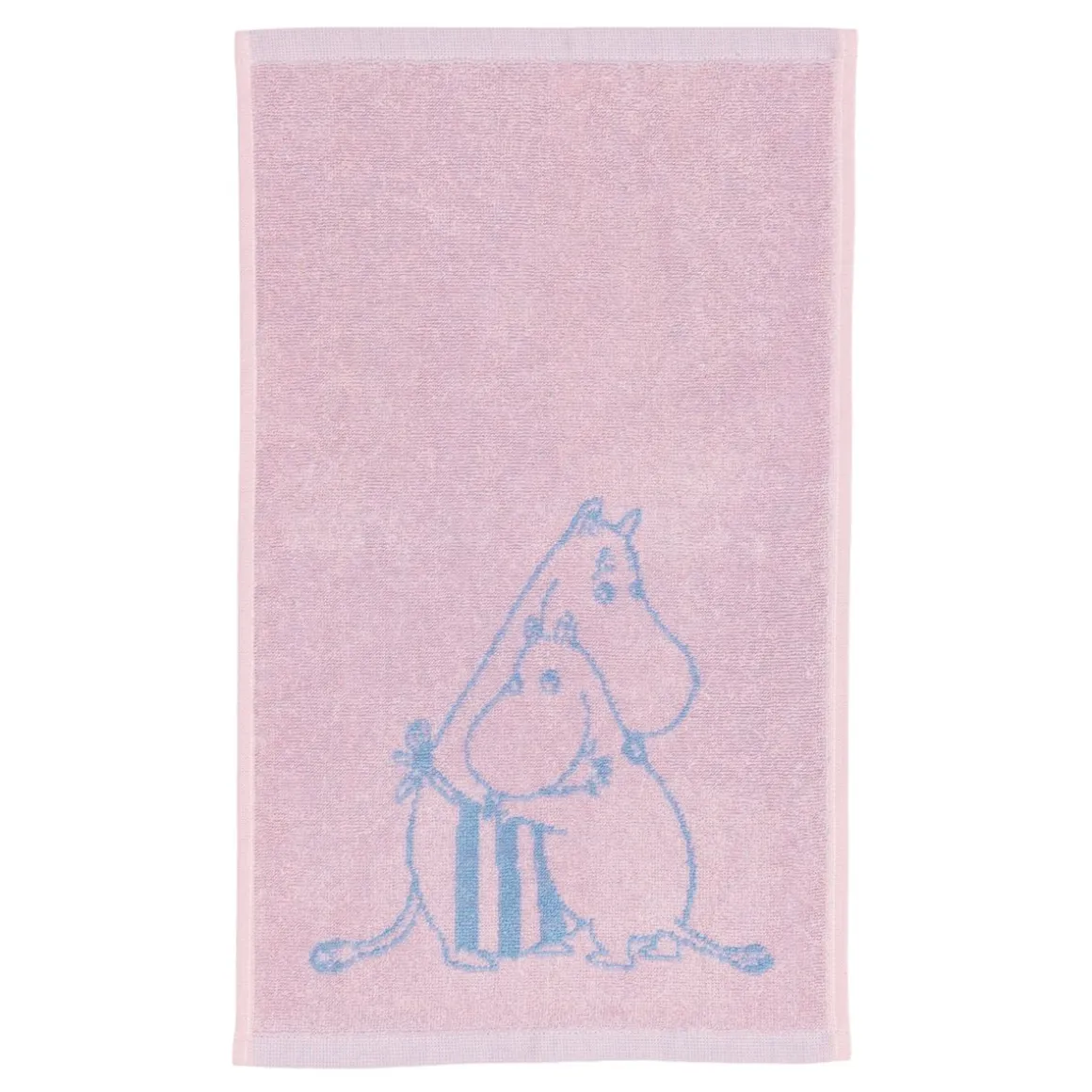 MOOMIN KÄSIPYYHE PERHEEN PARISSA 30X50CM ROOSA