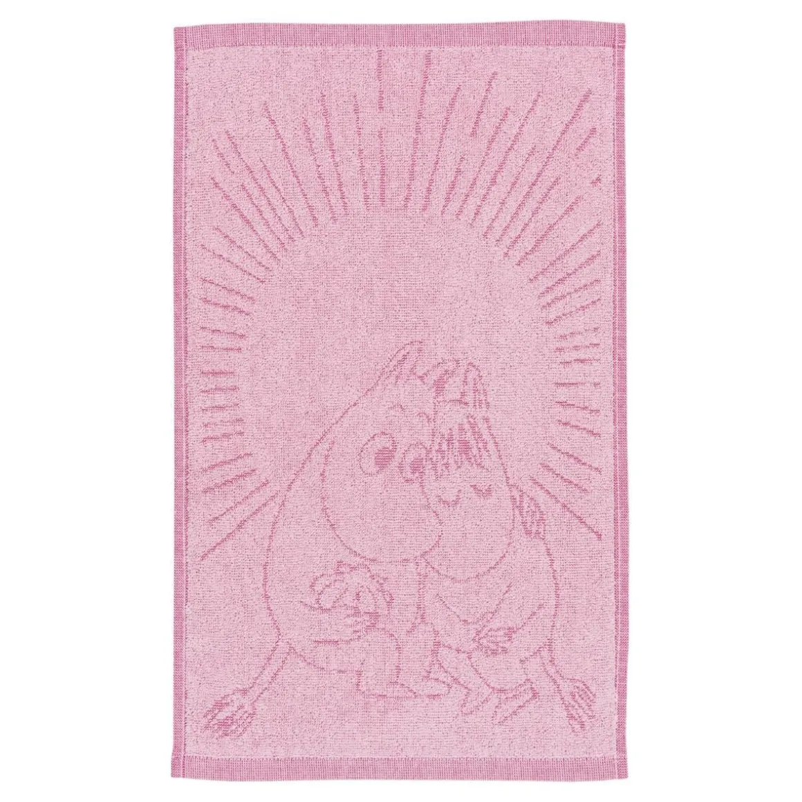 MOOMIN KÄSIPYYHE SYDÄNKÄPYSET 30X50CM VAALEANPUNAINEN