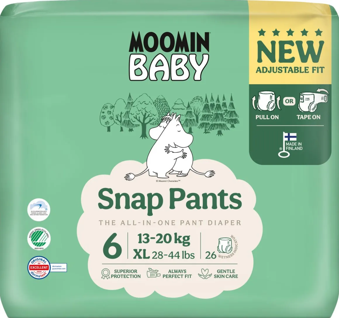 MOOMIN BABY SNAP PANTS HOUSUVAIPPA 6 -26 KPL 13-20 KG 26 KPL