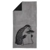 MOOMIN KYLPYPYYHE MÖRKÖ 70X140CM HARMAA