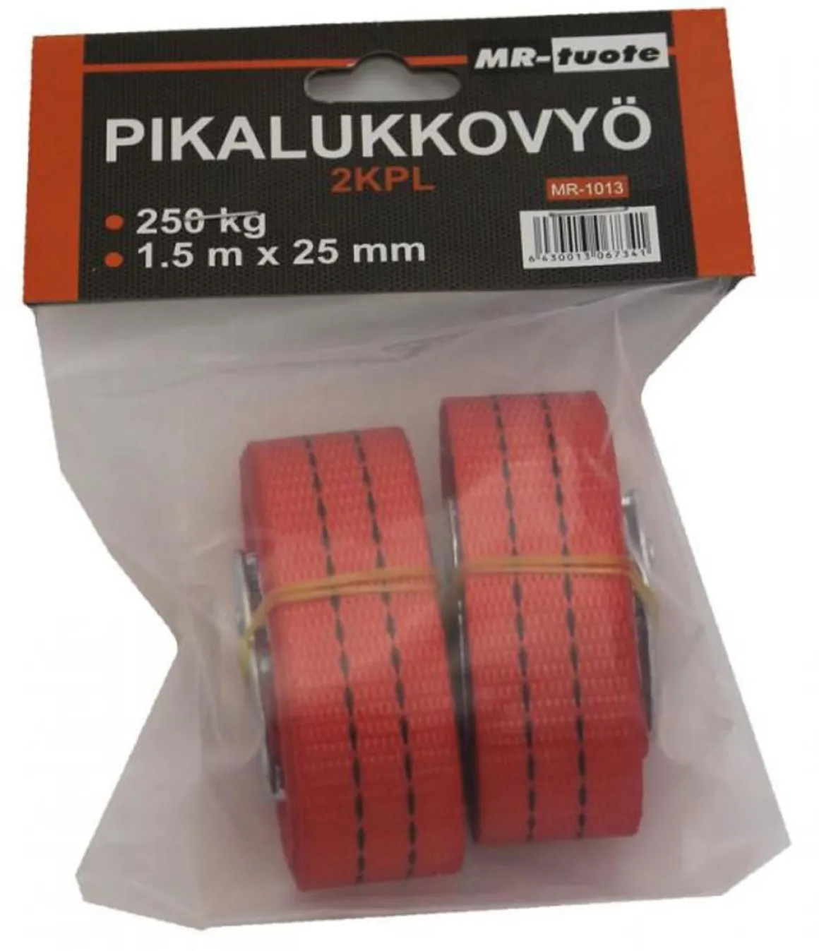 MR-TUOTE PIKALUKKOVYÖ 1,5 M*25MM, 250KG 2KPL