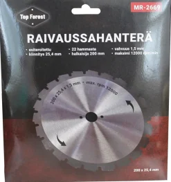 MR-TUOTE RAIVAUSSAHANTERÄ 200 X 25,4*1,5 MM