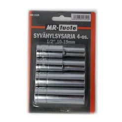 MR-TUOTE SYVÄHYLSYSARJA 4-OS. 1/2" 10-19 MM
