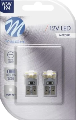M-TECH LED BASIC PIENOISPOLTTIMO W5W VALK 6K W1.2X9.5D T10