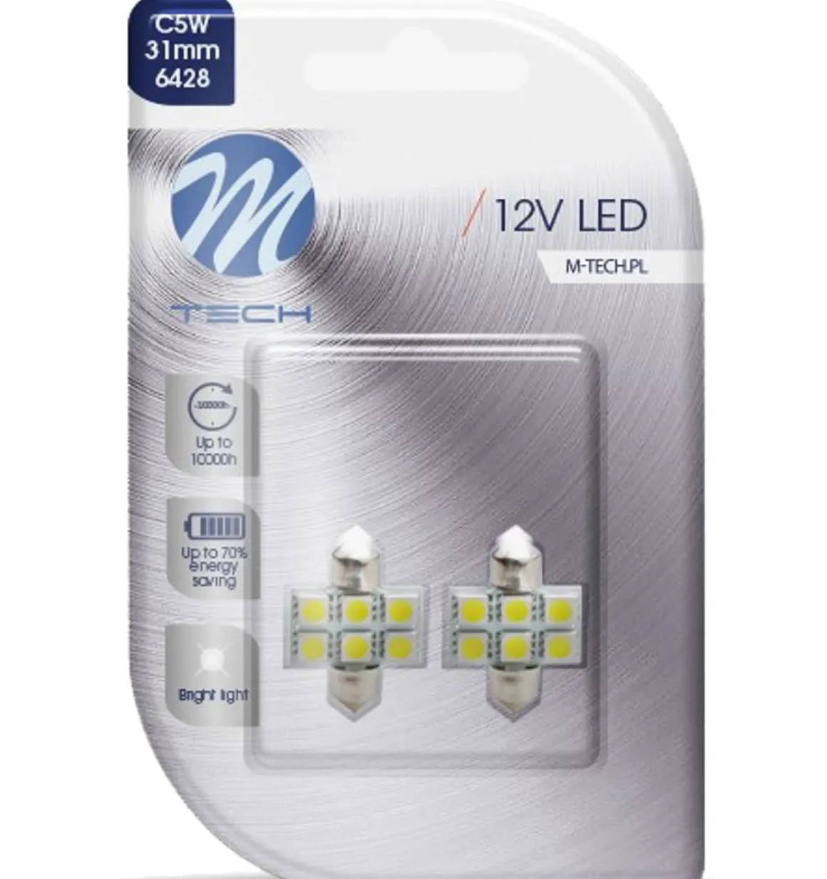 M-TECH LED BASIC PIENOISPOLTTIMO C5W VALK 6K SV8.5-8 31MM
