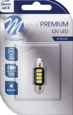 M-TECH LED BASIC PIENOISPOLTTIMO C5W-C10W VALK 6K SV8.5-8 36
