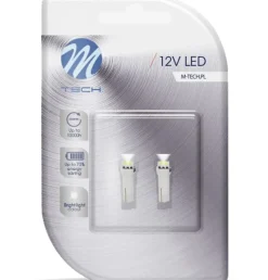 M-TECH LED BASIC PIENOISPOLTTIMO T5-R5-W1,2W VALK W2X4.6D