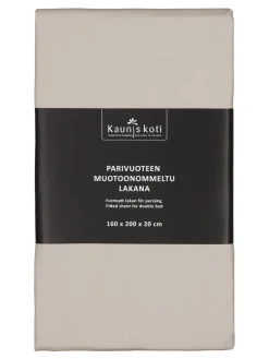 MUOTOONOMMELTU ALUSLAKANA 160X200+20CM PELLAVA