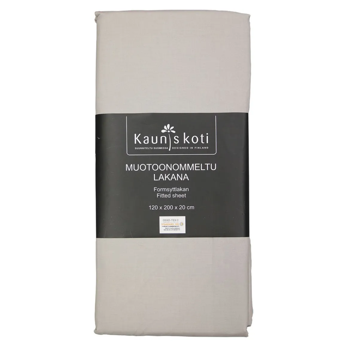 MUOTOONOMMELTU ALUSLAKANA 120X200CM+20CM PELLAVA