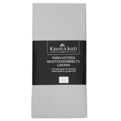 MUOTOONOMMELTU ALUSLAKANA 90X200CM+20CM T.HARMAA