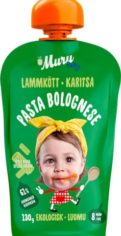 MURU BABY PASTA BOLOGNESE 8 KK LUOMU 130 G