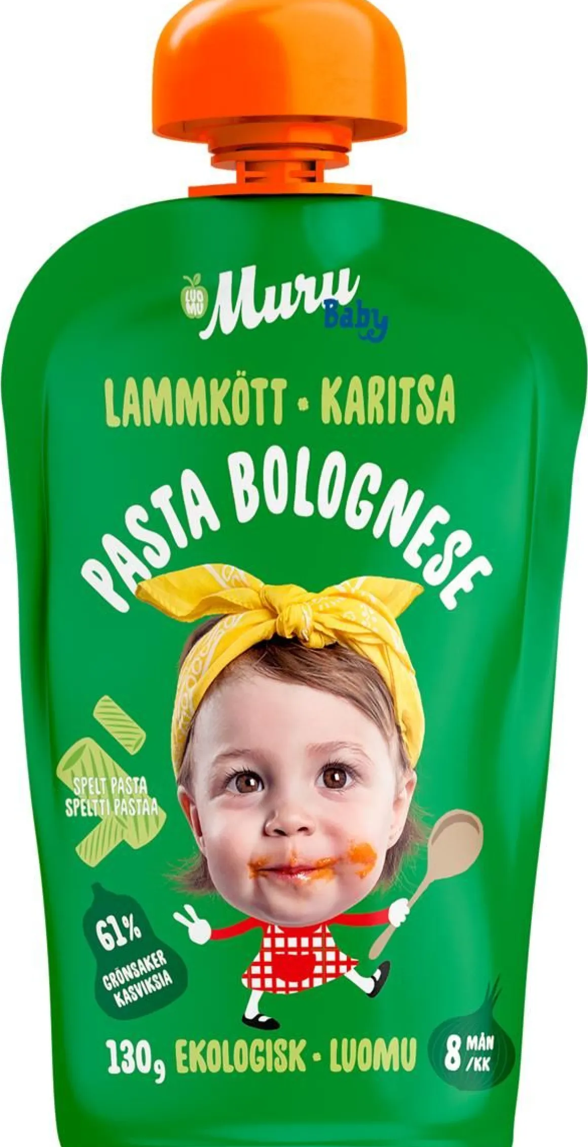 MURU BABY PASTA BOLOGNESE 8 KK LUOMU 130 G