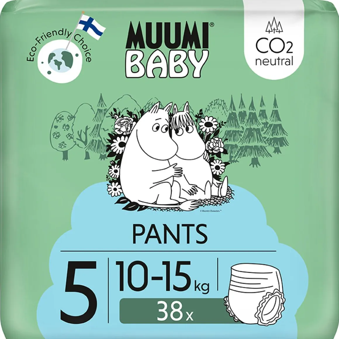 MUUMI BABY WALKERS 5 10-15KG 38 KPL