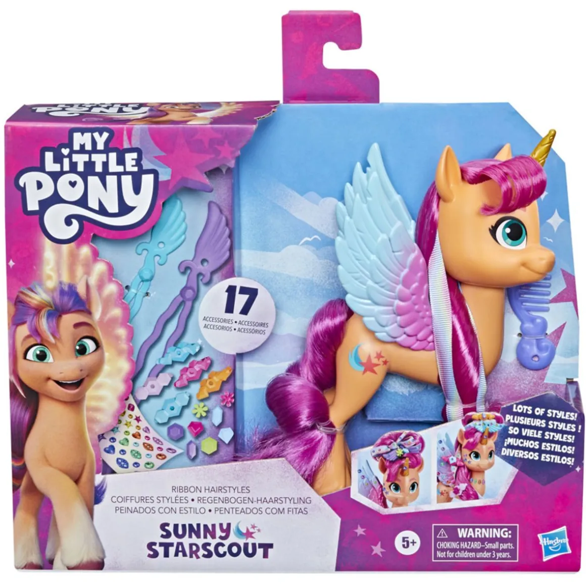 MY LITTLE PONY PONI SUNNY HIUSLEIKKISETTI