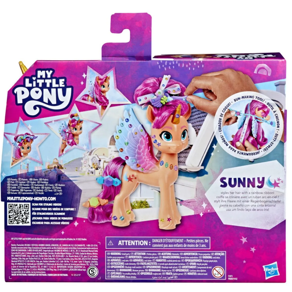 MY LITTLE PONY PONI SUNNY HIUSLEIKKISETTI