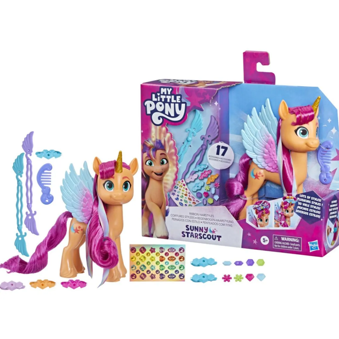 MY LITTLE PONY PONI SUNNY HIUSLEIKKISETTI