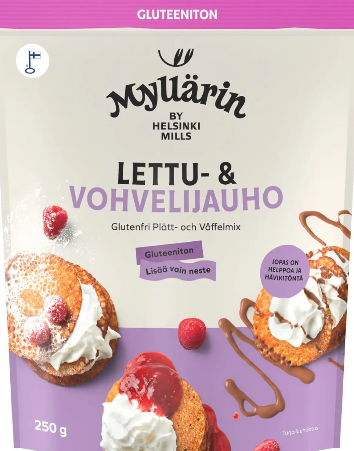 MYLLÄRIN LETTU- JA VOHVELIJAUHO GLUTEENITON 250 G