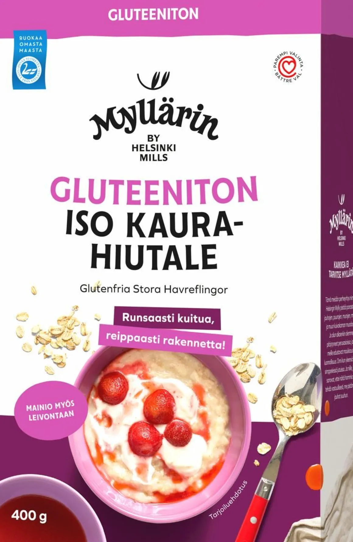 MYLLÄRIN KAURAHIUTALE GLUTEENITON 400 G