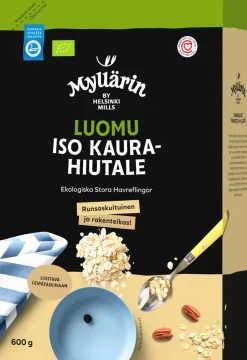 MYLLÄRIN LUOMU ISO TÄYSJYVÄKAURA- HIUTALE 600 G