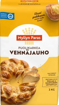 MYLLYN PARAS EMÄNNÄN PUOLIKARKEA VEHNÄJAUHO 2 KG