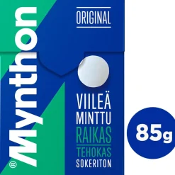 MYNTHON VIILEÄ MINTTU SOKTON KURKKUPASTILLI 85 G