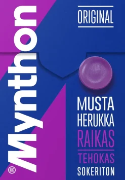 MYNTHON MUSTAHERUKKA SOKTON KURKKUPASTILLI 85 G