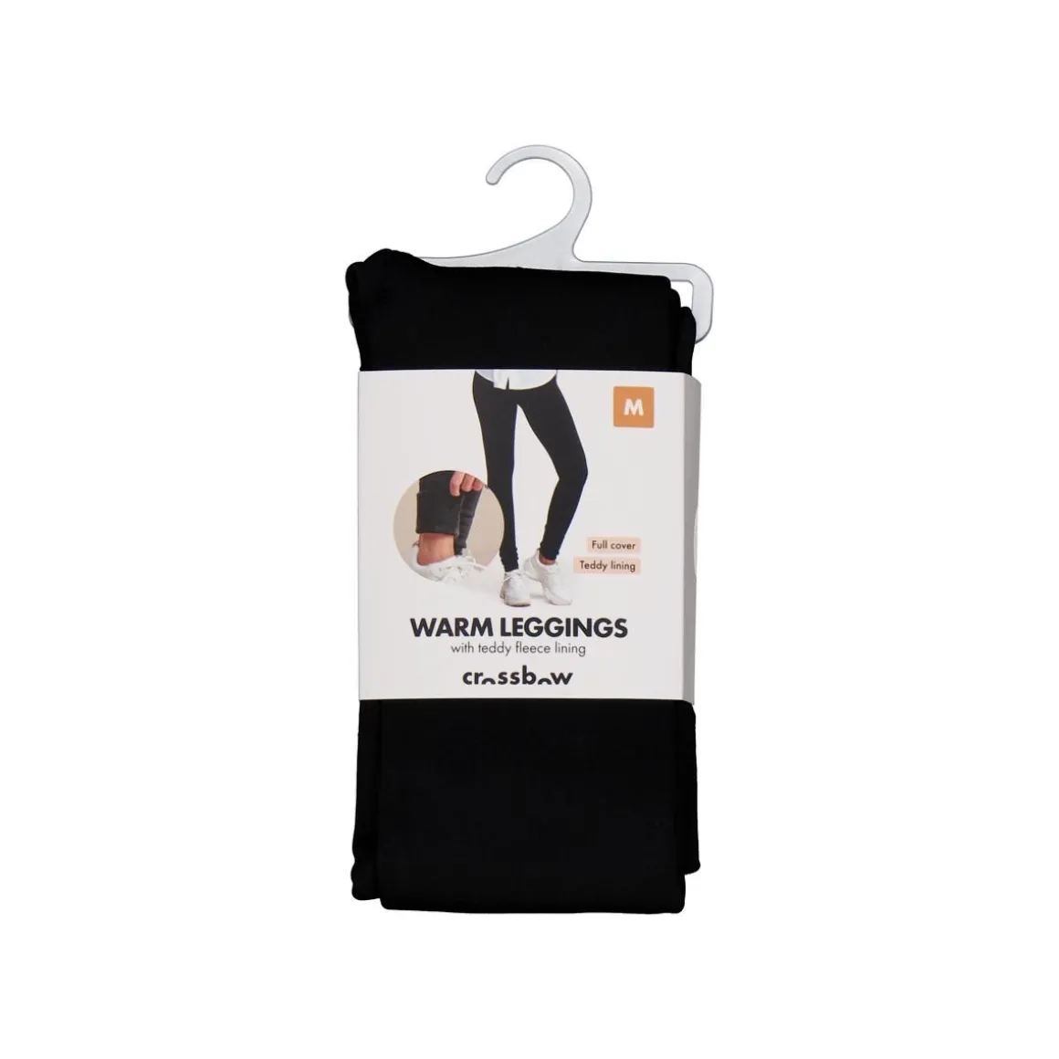 NAISTEN LEGGINGS, TEDDYFLEECE VUORI, KOOT S-XXL, MUSTA