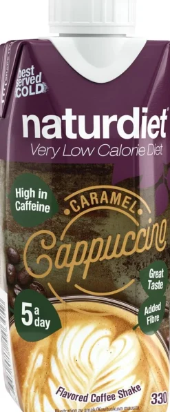 NATURDIET PROTEIN COFFEE CARAMEL-CAPPUCCINO 330 ML