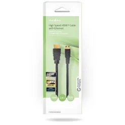 NEDIS HIGH SPEED HDMI-KAAPELI ETHERNET LIITIN - MINI 2 M MUSTA