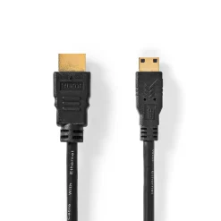 NEDIS HIGH SPEED HDMI-KAAPELI ETHERNET LIITIN - MINI 2 M MUSTA