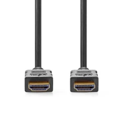 NEDIS HIGH SPEED HDMI-KAAPELI ETHERNET HDMI-LIITIN 1 M MUSTA