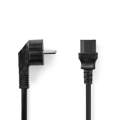 NEDIS SCHUKO VIRTAKAAPELI SCHUKO UROS - IEC-320-C13 2 M MUSTA