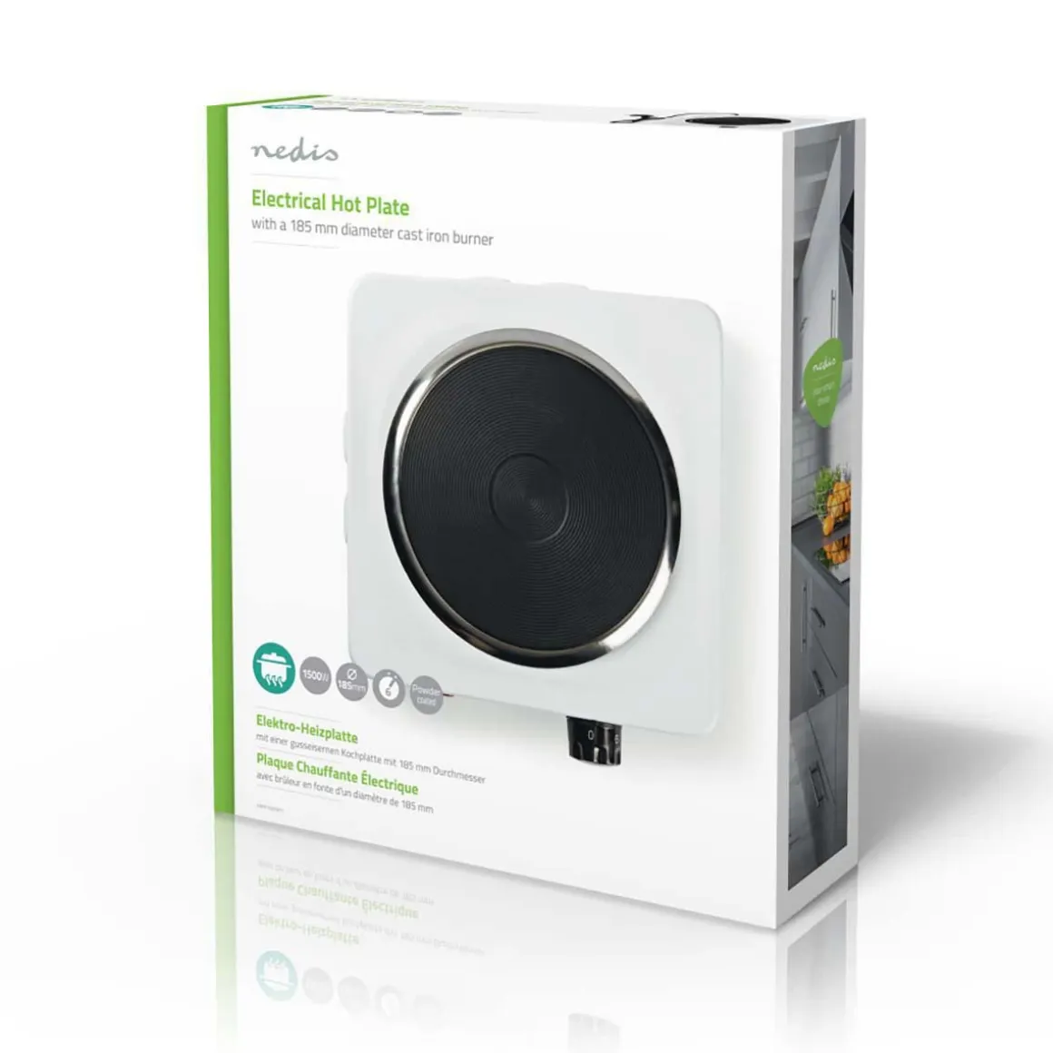 NEDIS KEITTOLEVY 185 MM 1500 W